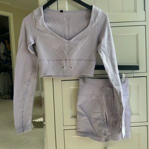 Bo+Tee Set Shorts in Lilac Size XS